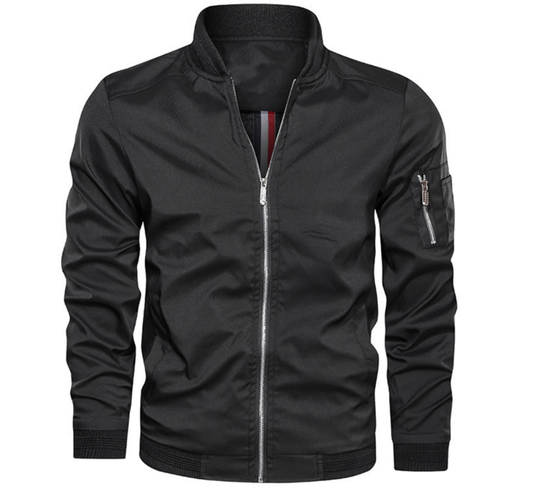 Slim Fit Men's Casual Bomber Jacket - OutfitLondon