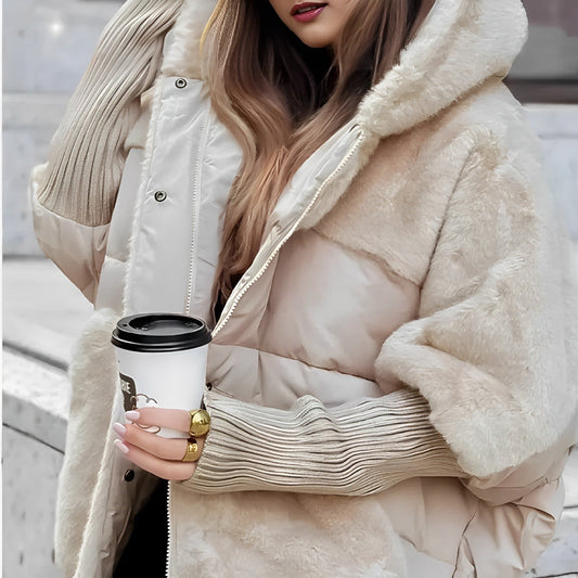 Warm Padded Down Women's Winter Coat - OutfitLondon