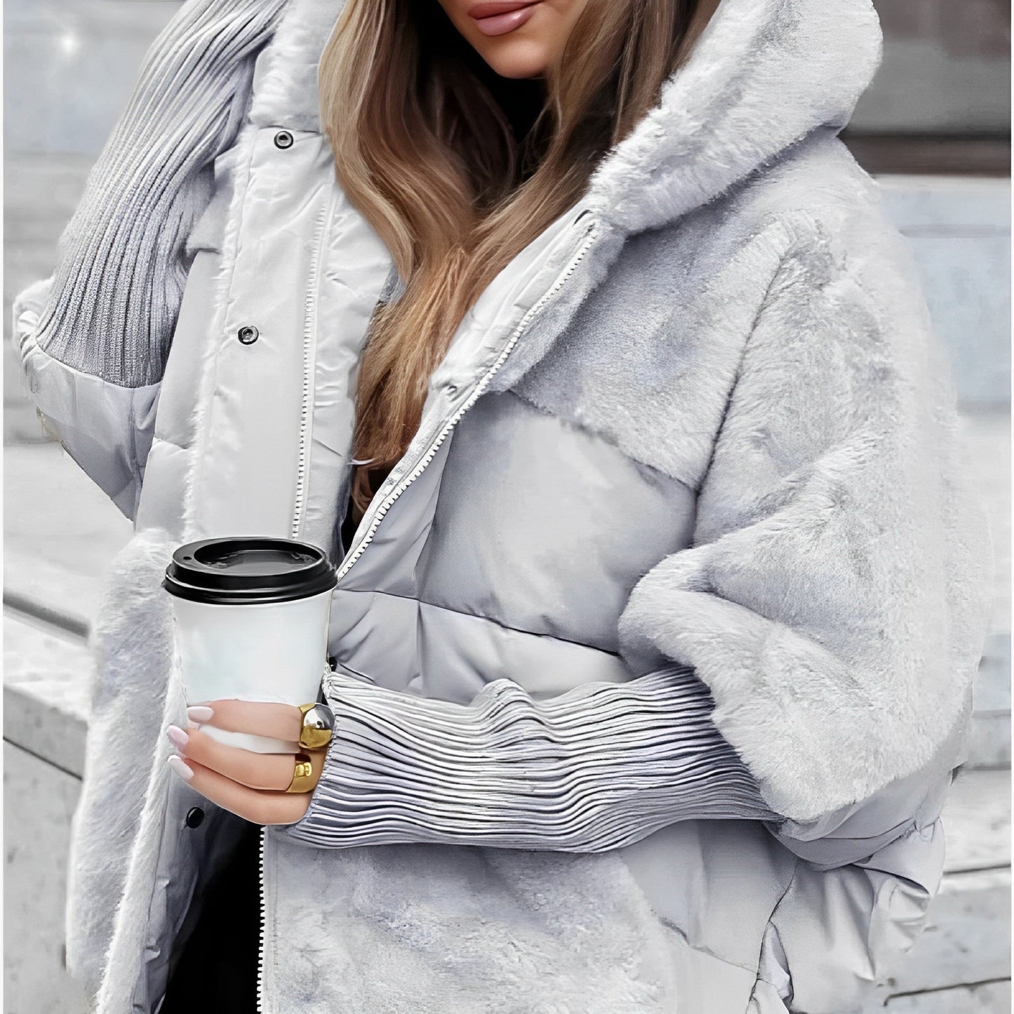 Warm Padded Down Women's Winter Coat