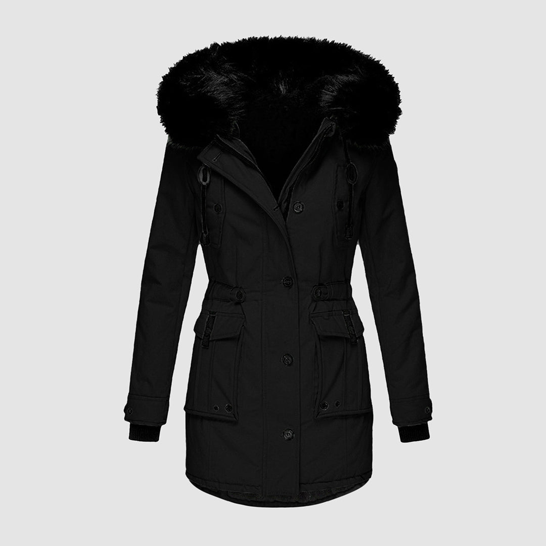 Waterproof Women's Insulated Hooded Parka Jacket