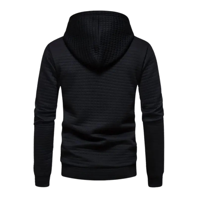 Grid Pattern Men's Hooded Sweatshirt