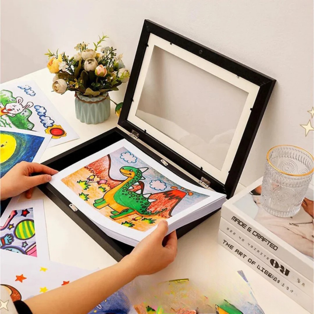 Kid's Artwork Picture Frame Display Holder