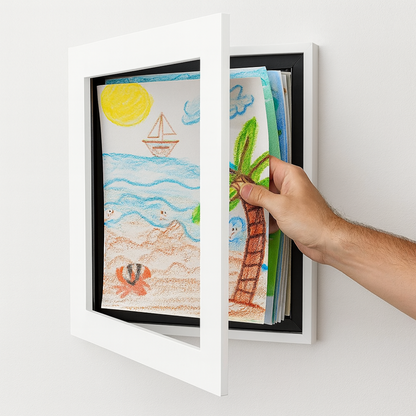 Kid's Artwork Picture Frame Display Holder