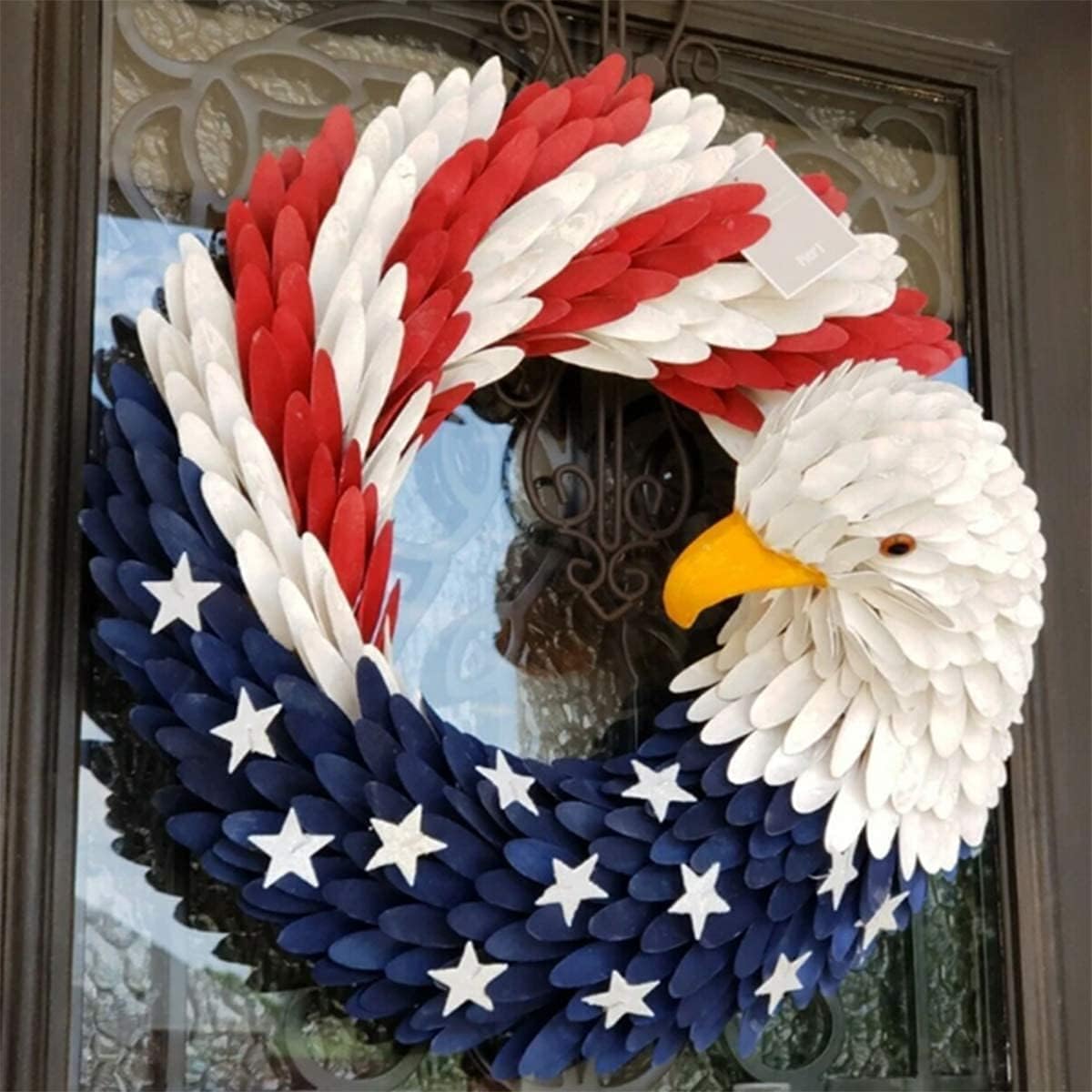 Silver Elegant Wing Shaped Door Wreath Decoration - OutfitLondon