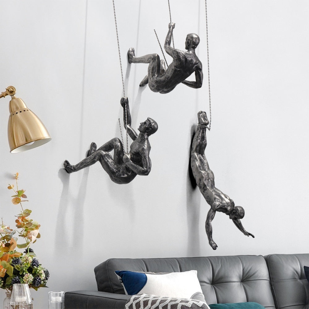 Unique Indoor Climber Wall Art Sculpture - OutfitLondon