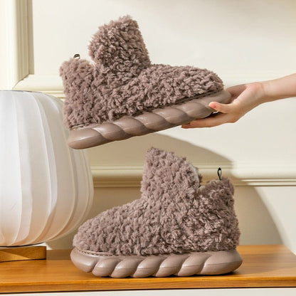 Fashionable Ladies Warm Low Heel Boots