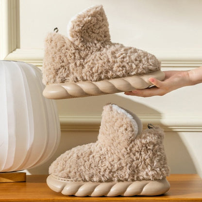 Fashionable Ladies Warm Low Heel Boots