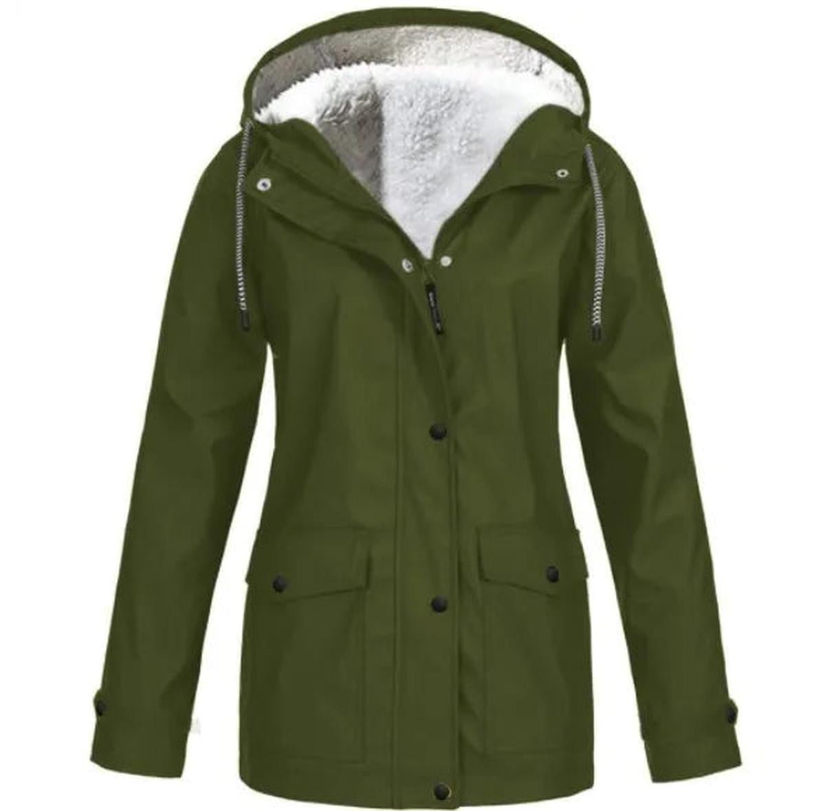 Thermal Waterproof Jacket With Hooded Parka Design