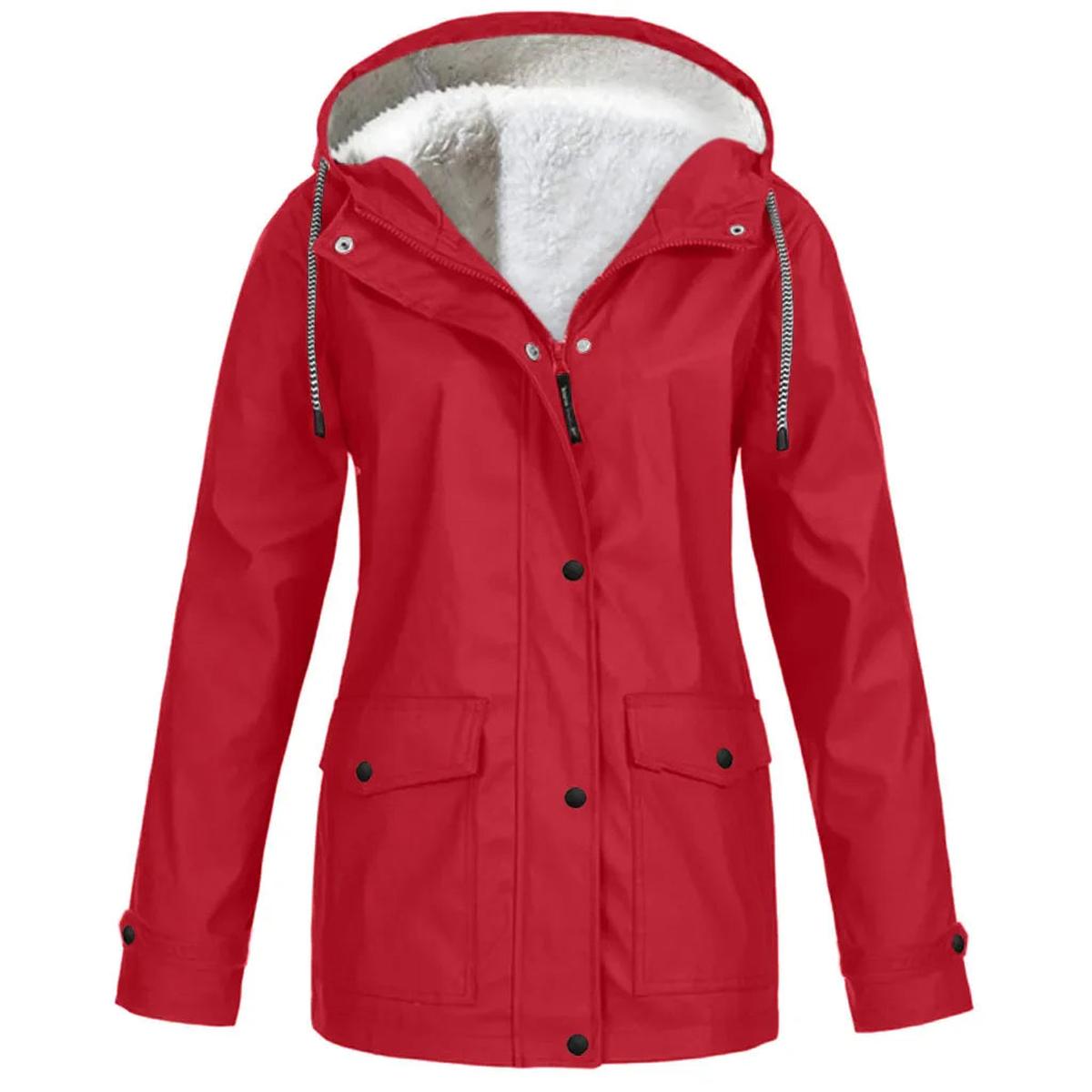 Thermal Waterproof Jacket With Hooded Parka Design