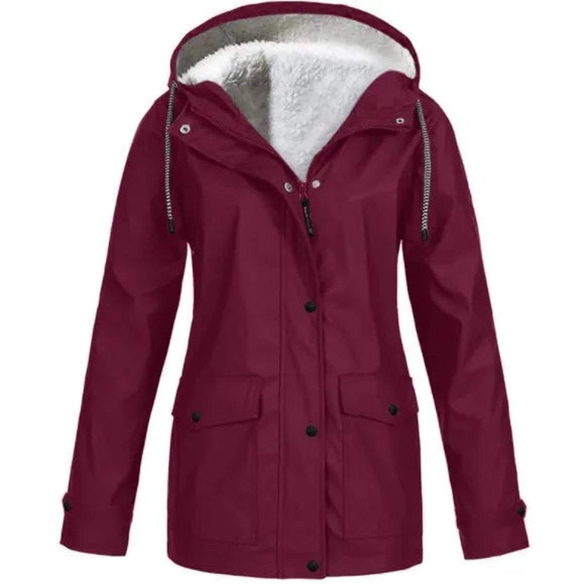 Thermal Waterproof Jacket With Hooded Parka Design
