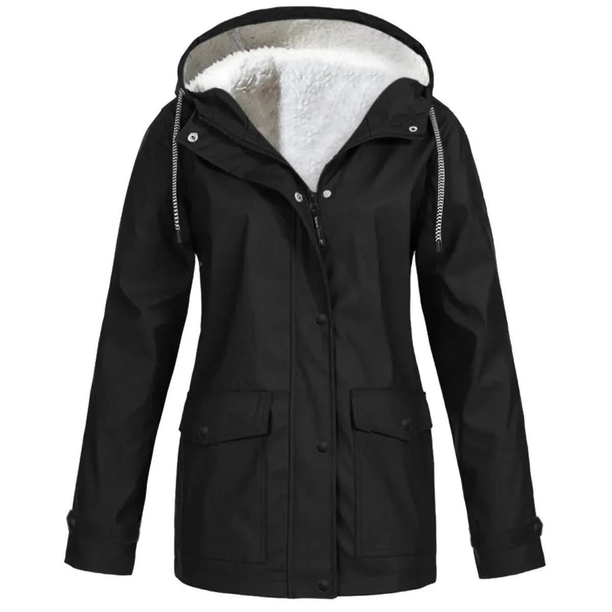 Thermal Waterproof Jacket With Hooded Parka Design - OutfitLondon
