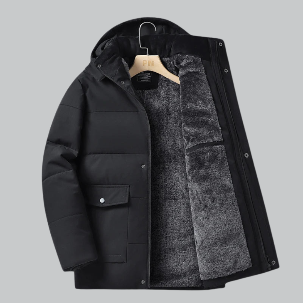 Waterproof Insulated Removable Hood Jacket - OutfitLondon