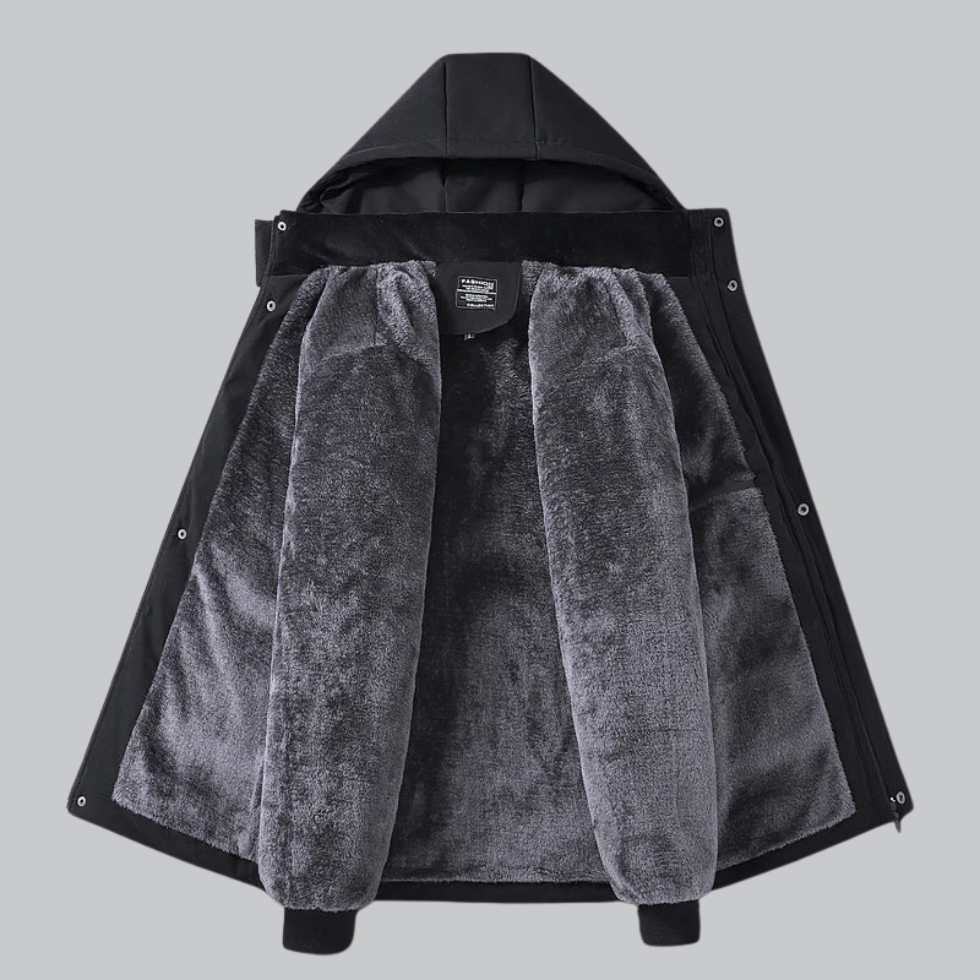 Waterproof Insulated Removable Hood Jacket
