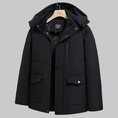 Waterproof Insulated Removable Hood Jacket