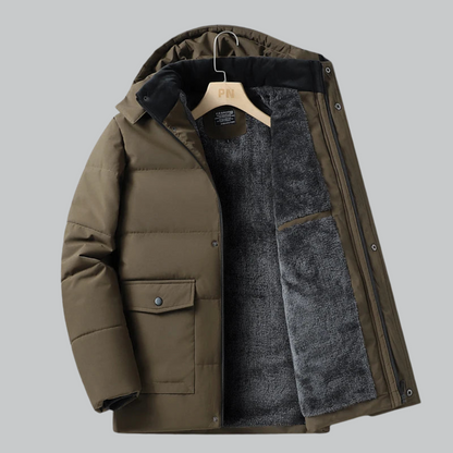 Waterproof Insulated Removable Hood Jacket