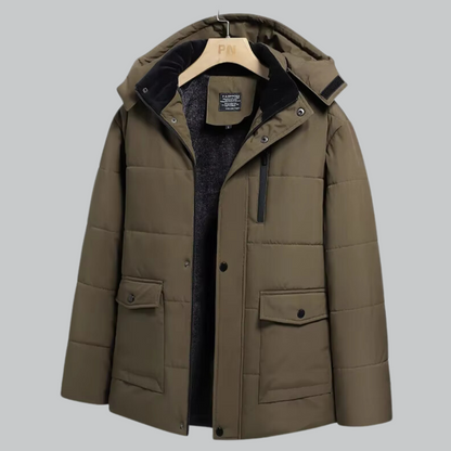 Waterproof Insulated Removable Hood Jacket