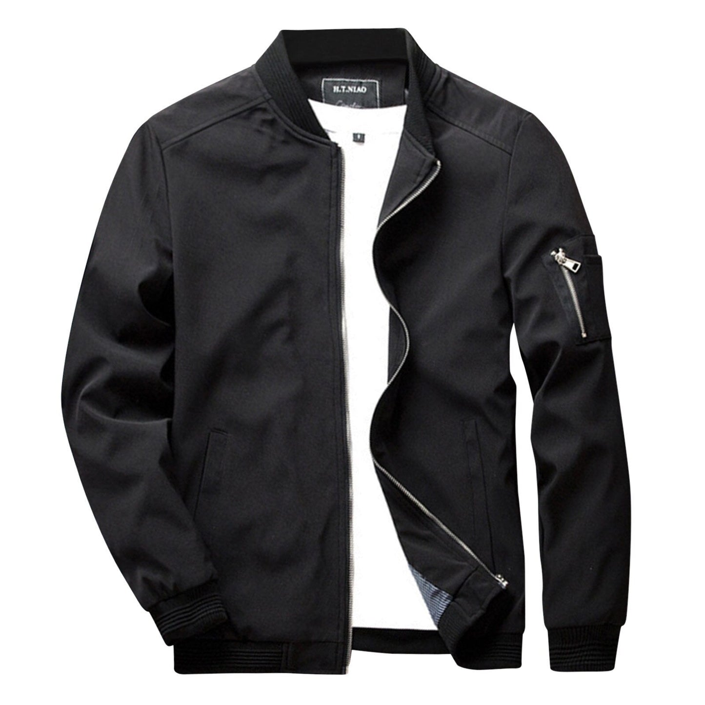 Slim Fit Men's Lightweight Bomber Jacket