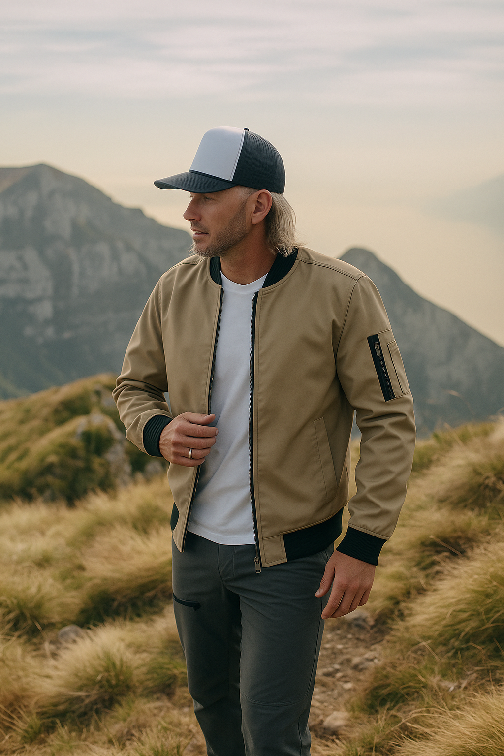 Slim Fit Men's Lightweight Bomber Jacket - OutfitLondon
