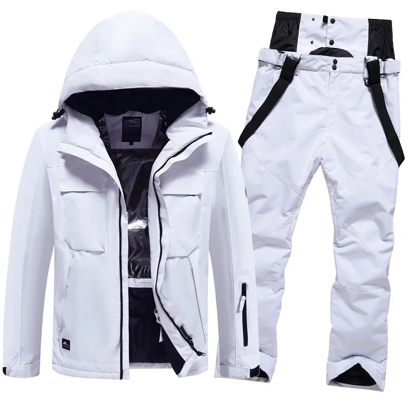 Warm Winter Ski Snowsuit Set for Men