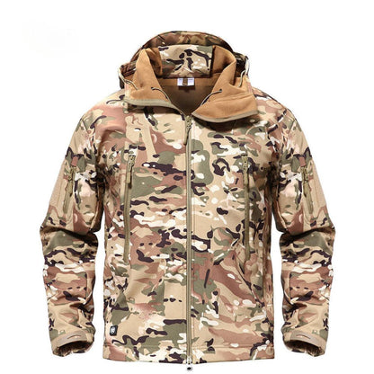 Warm Waterproof Mens Fleece Coat