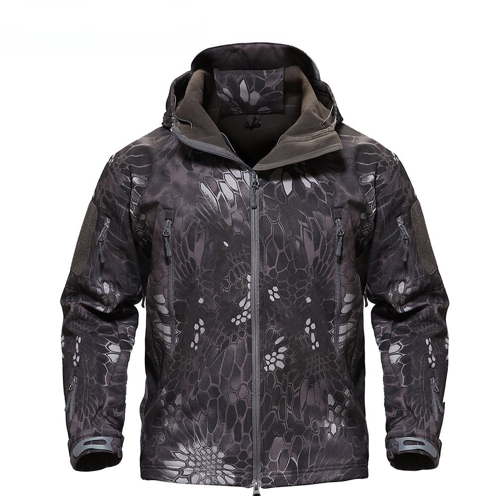 Warm Waterproof Mens Fleece Coat