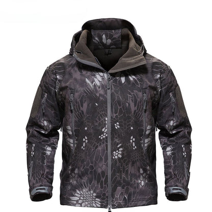 Warm Waterproof Mens Fleece Coat