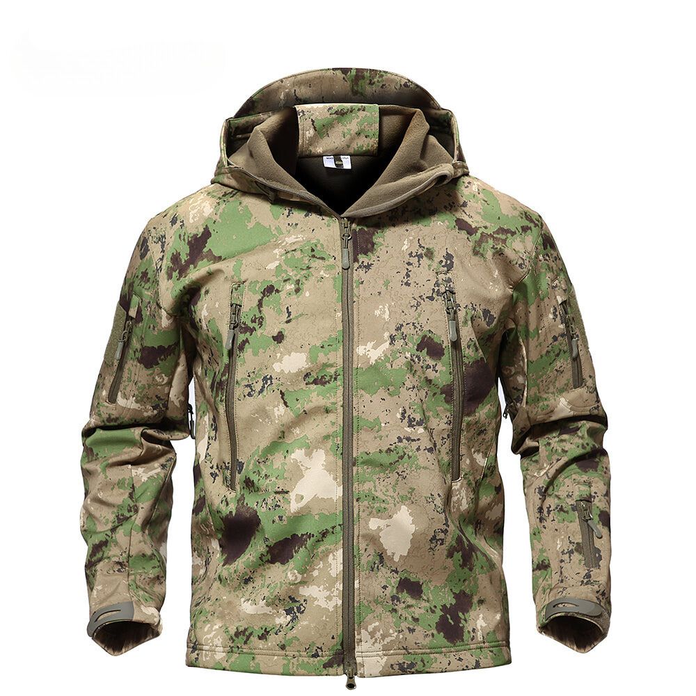 Warm Waterproof Mens Fleece Coat