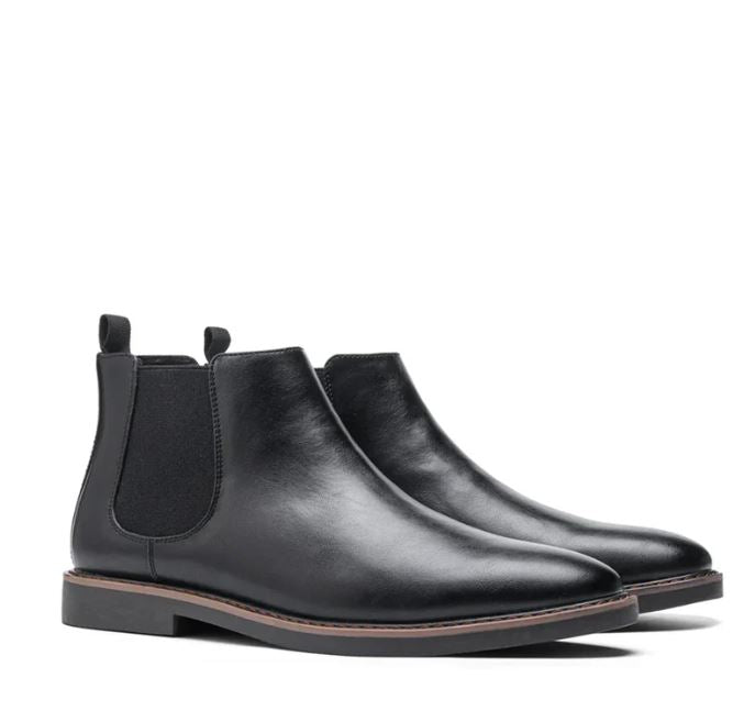 Classic Mens Brown Leather Boot Daily Shoes