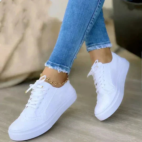 Trendy Tie-Up Athletic Shoes