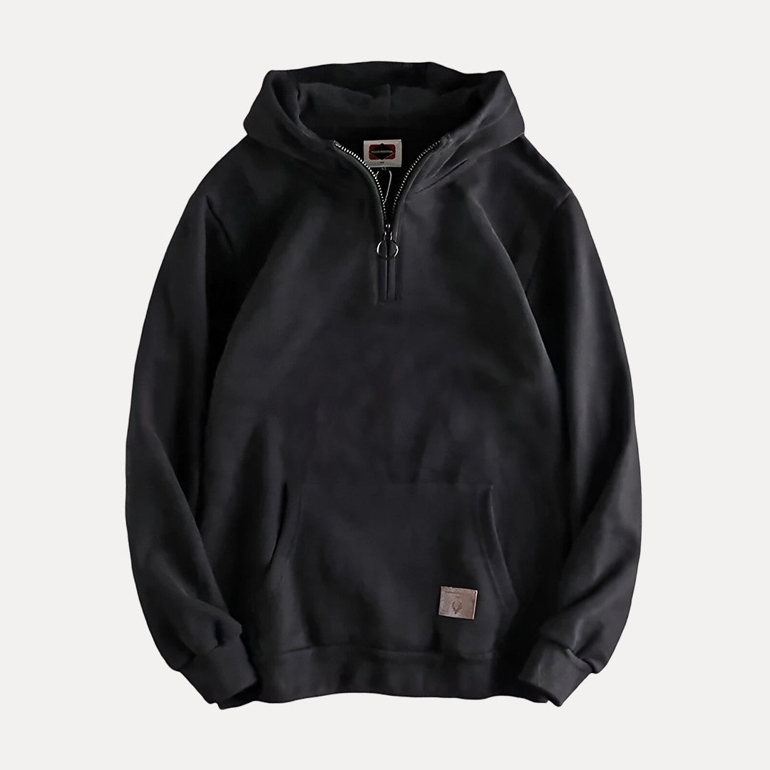 Casual Fleece Half Zip Sweatshirt