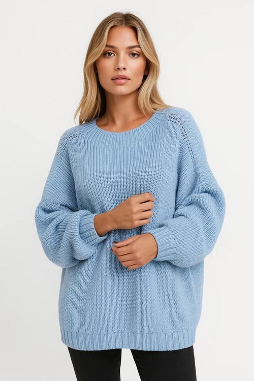 Women's Cozy Airy Knit Oversized Sweater