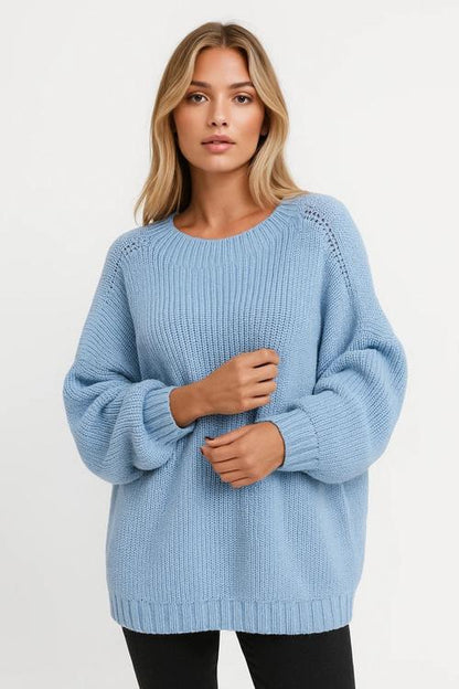 Women's Cozy Airy Knit Oversized Sweater