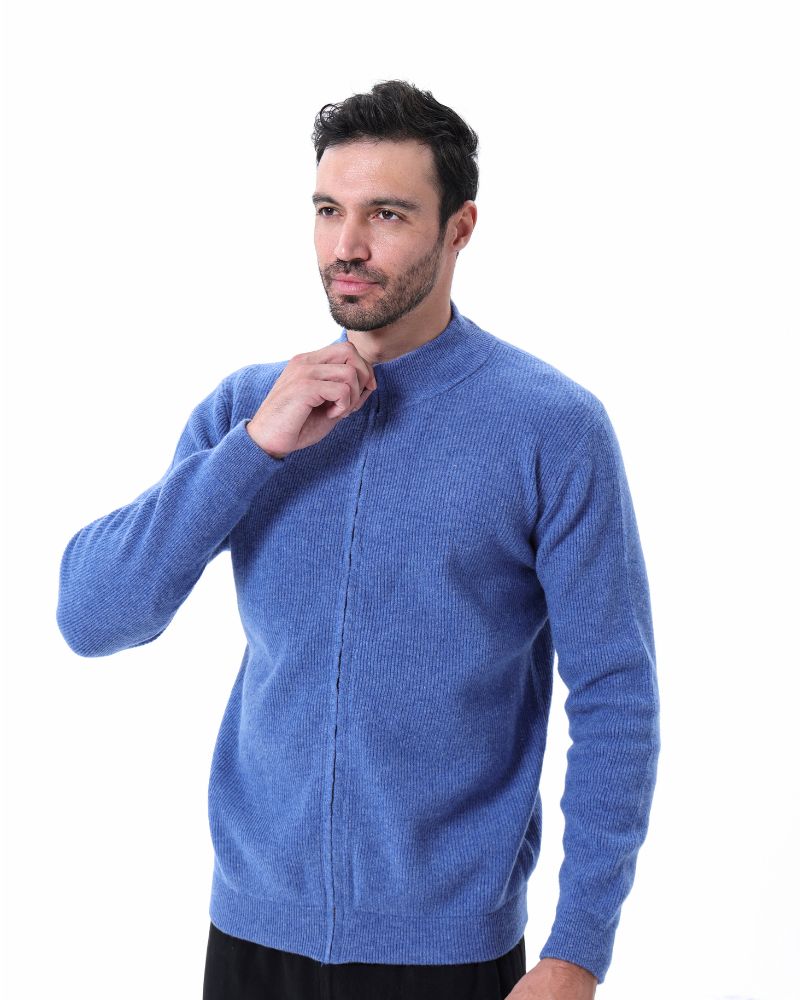 Cozy Men's Autumn Zip Cardigan Sweater