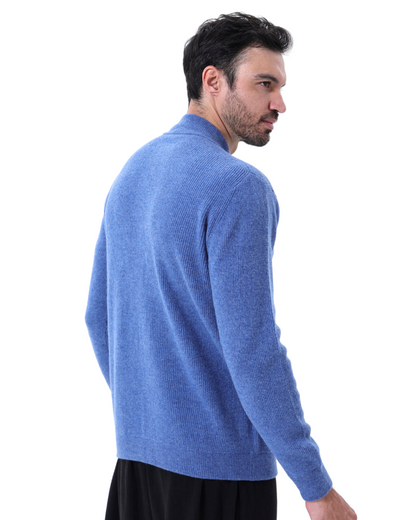 Cozy Men's Autumn Zip Cardigan Sweater