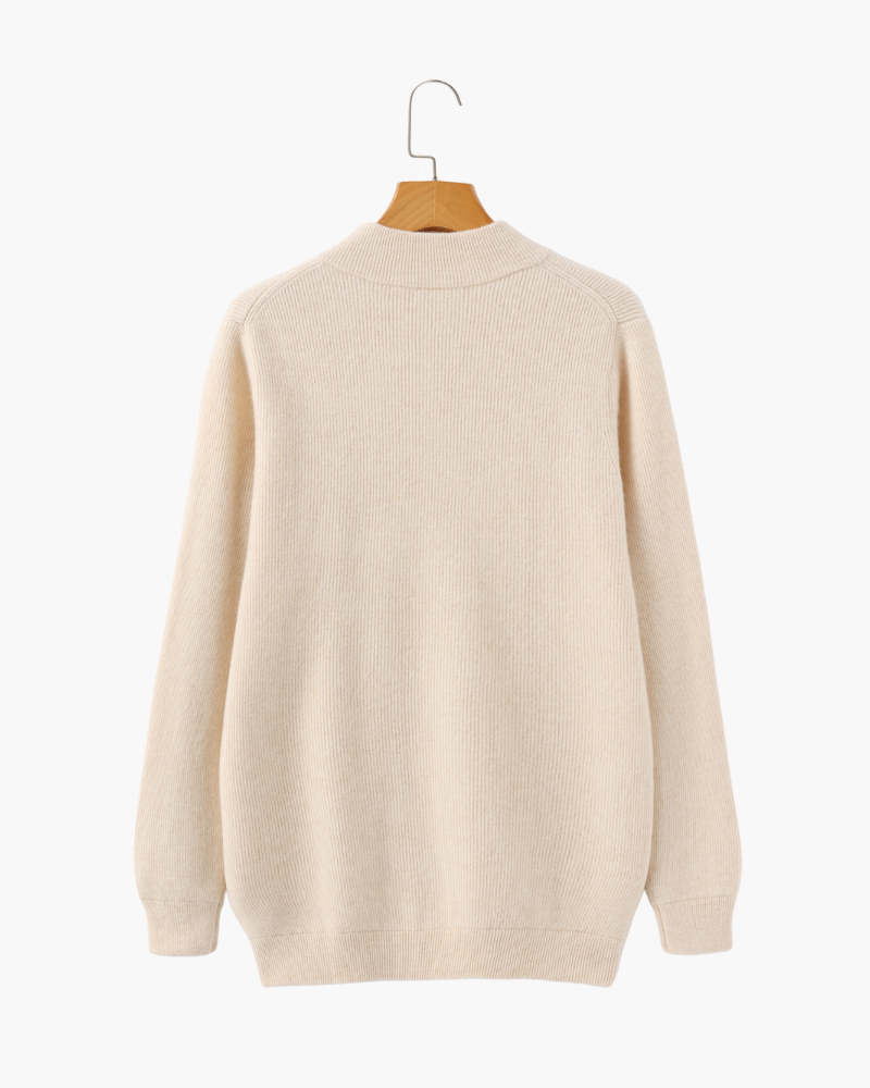 Cozy Men's Autumn Zip Cardigan Sweater