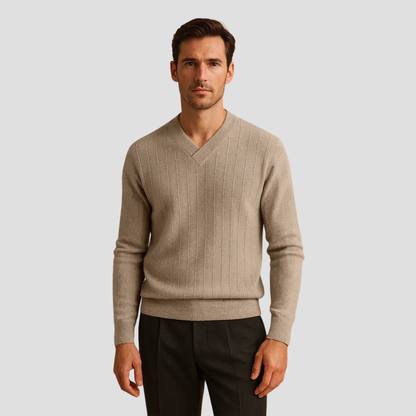 Men's Vintage Crew Neck Knit Sweater