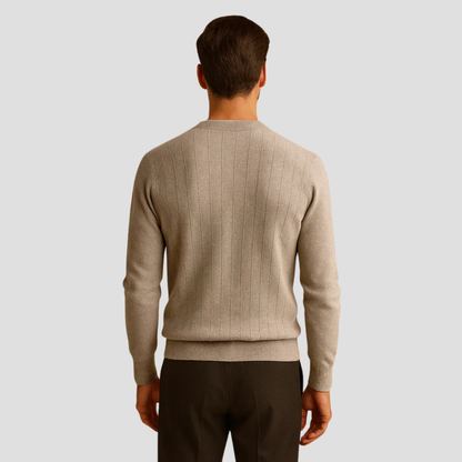Men's Vintage Crew Neck Knit Sweater