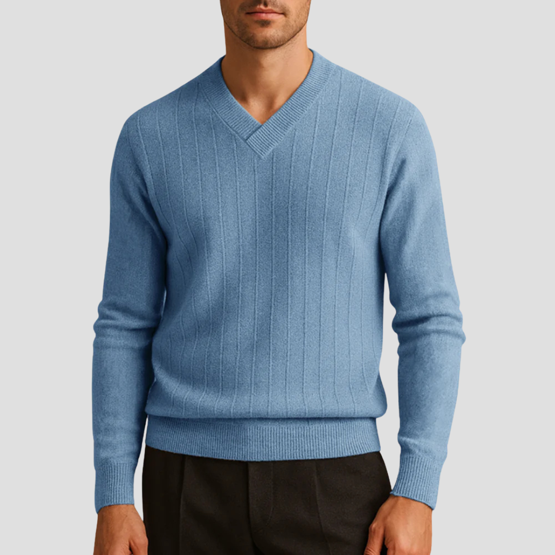 Men's Vintage Crew Neck Knit Sweater