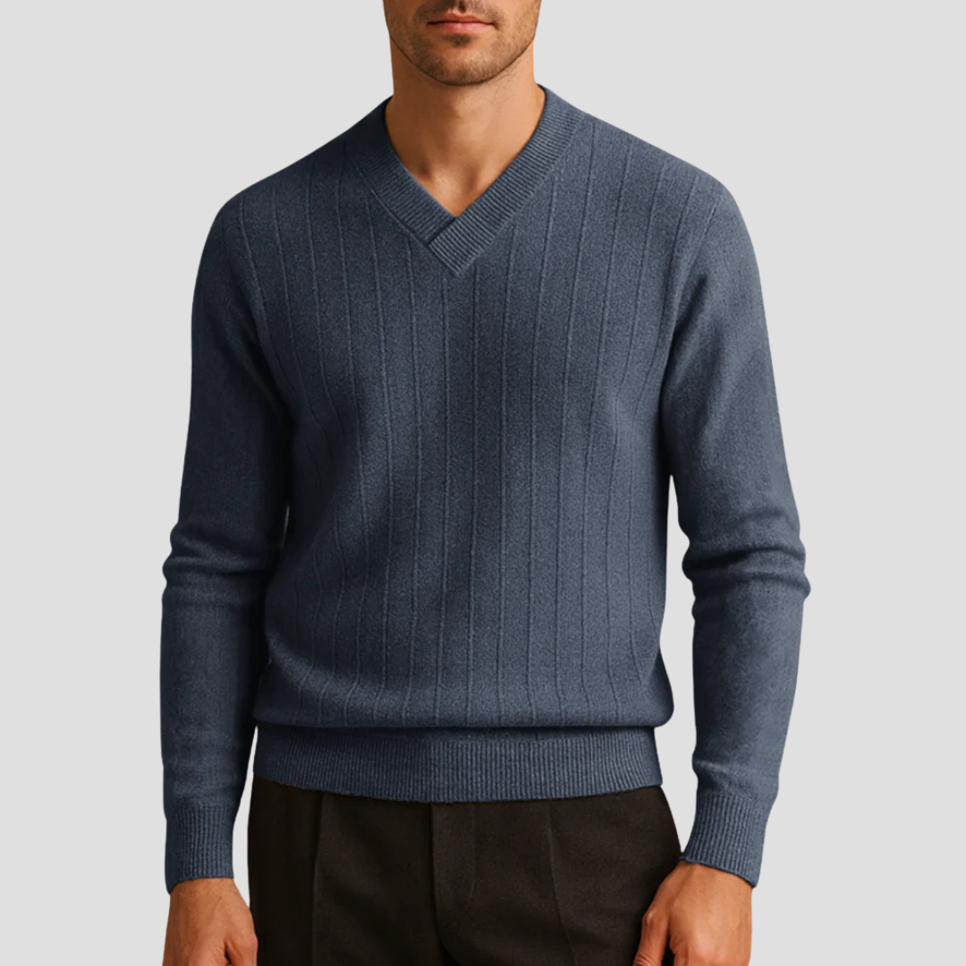 Men's Vintage Crew Neck Knit Sweater