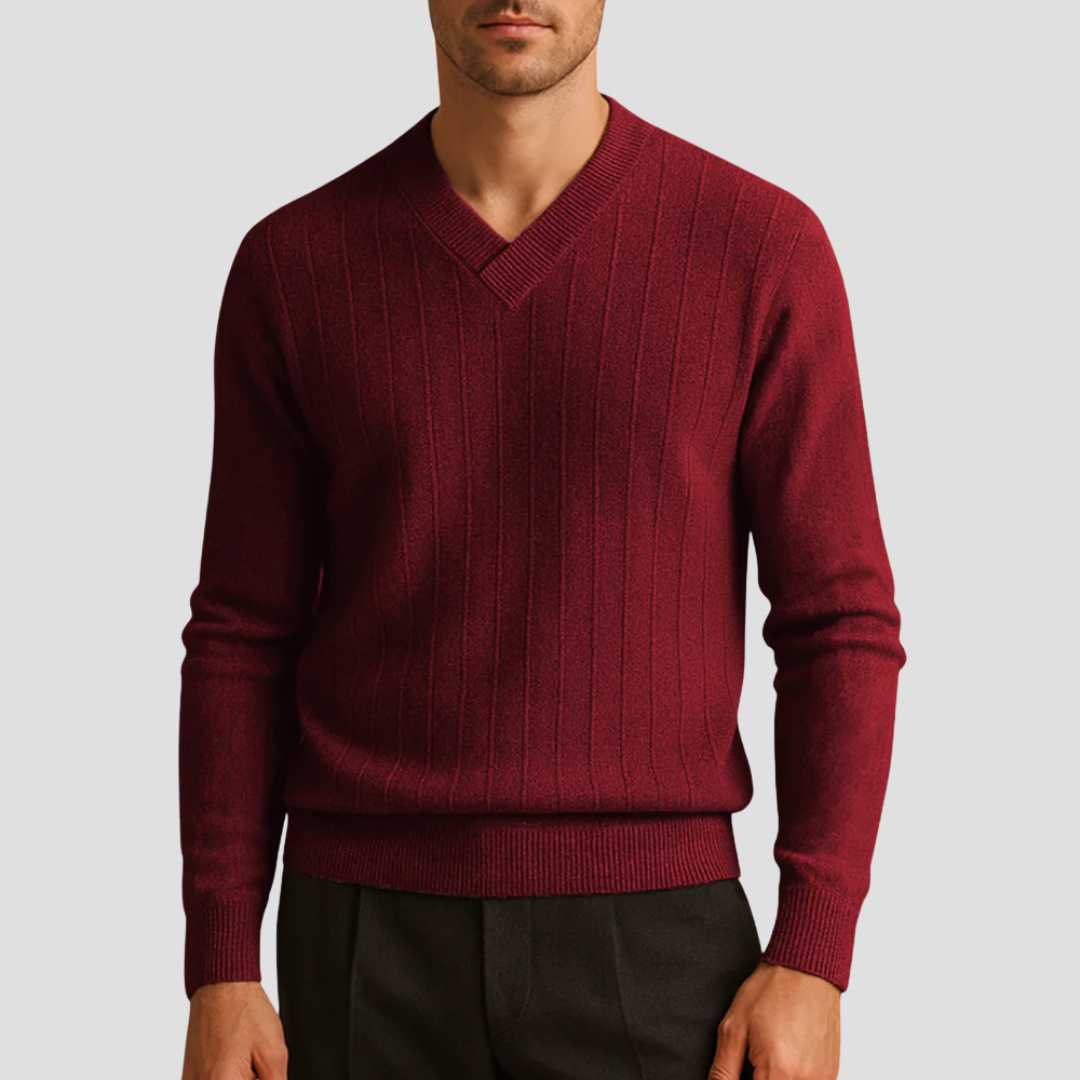 Men's Vintage Crew Neck Knit Sweater