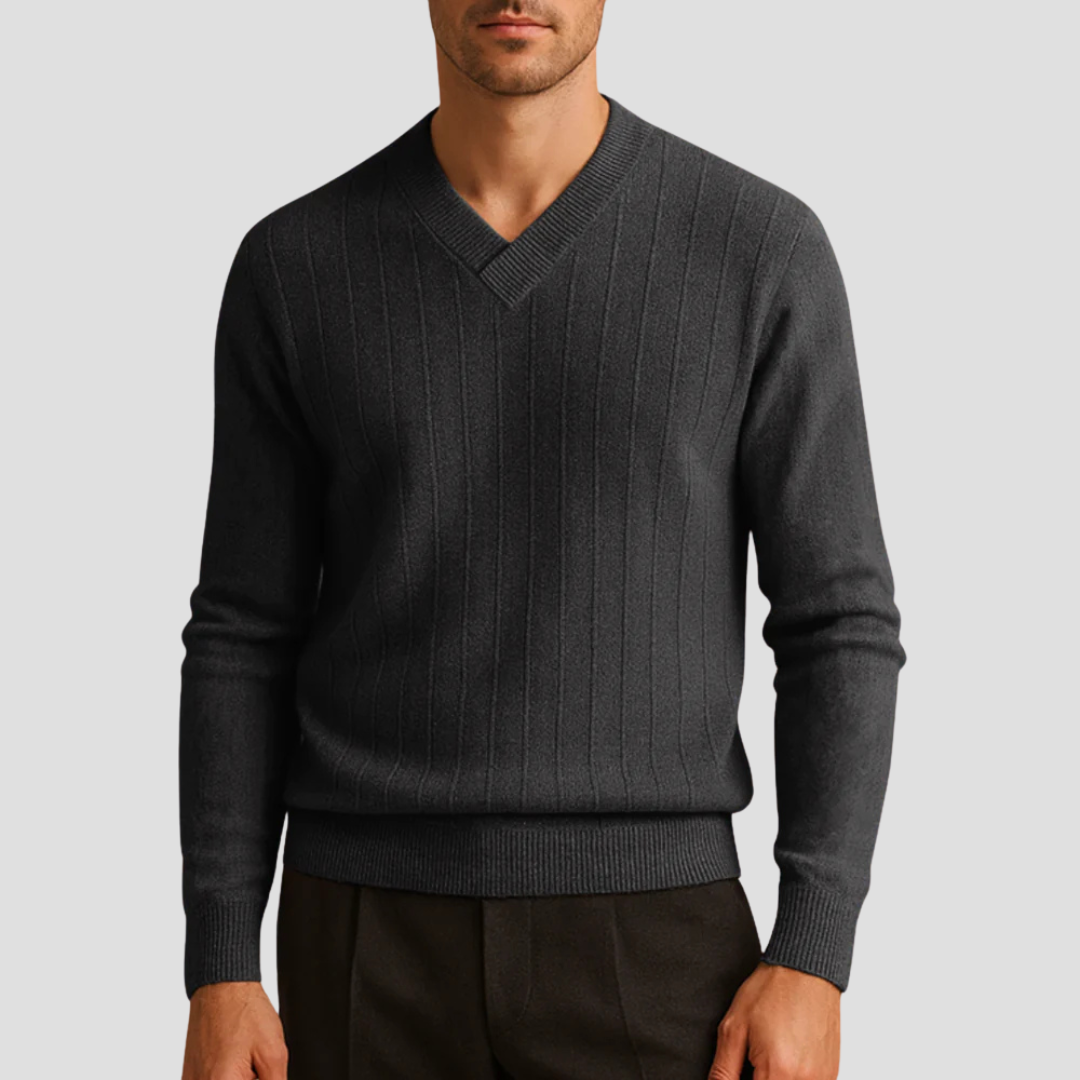 Men's Vintage Crew Neck Knit Sweater