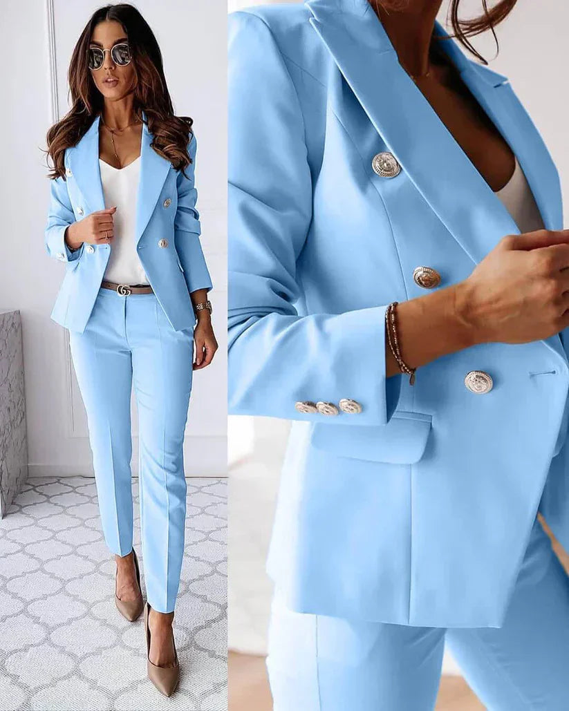 Timeless Fit Ladies' Business Jacket with Pants