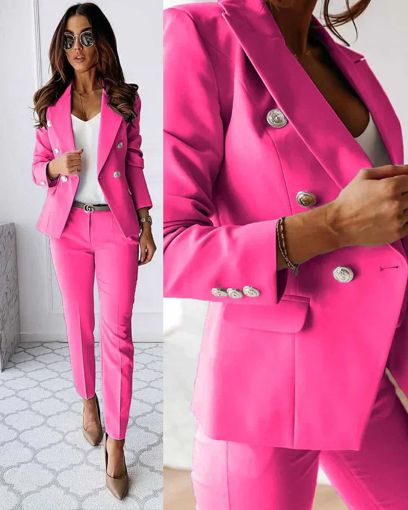 Timeless Fit Ladies' Business Jacket with Pants