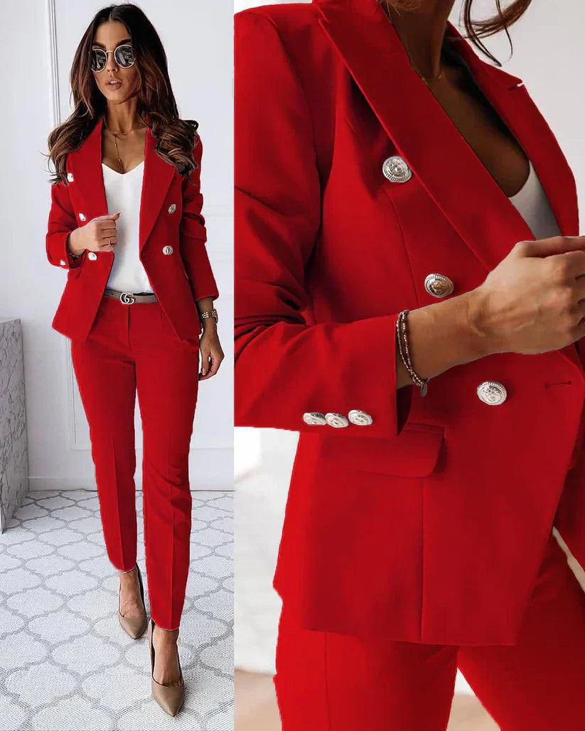 Timeless Fit Ladies' Business Jacket with Pants