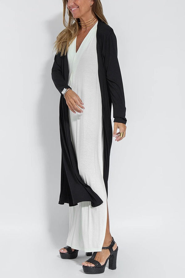 Chic Breathable Maxi Summer Dress with Jacket