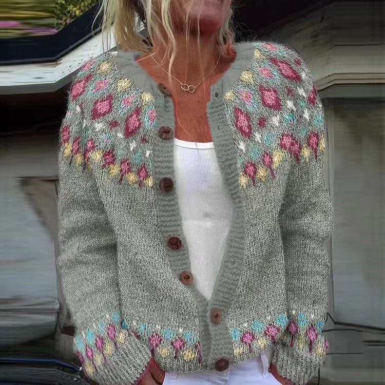 Women's Classic Cozy Icelandic Sweater Cardigan