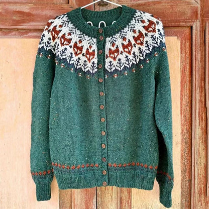 Classic Cozy Icelandic Knit Sweater
