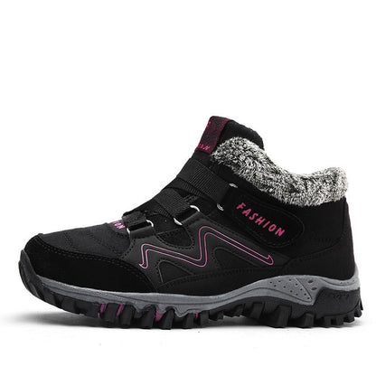 Warm Waterproof Ankle Boots with Fuzzy Lining