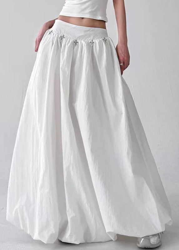 Women's Cotton Trapeze Skirt Breathable High Waisted - OutfitLondon