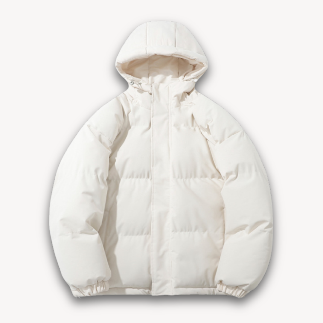 Men's Lightweight Puffer Coat with Hood - OutfitLondon
